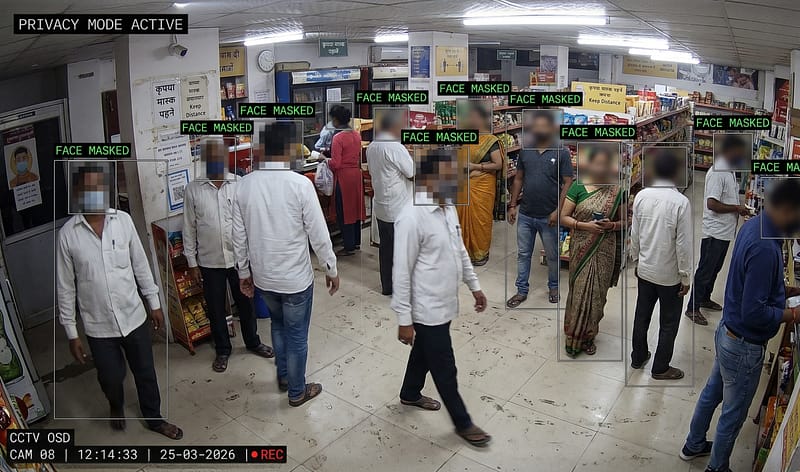 Automatic face anonymization in live feeds