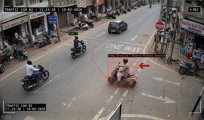 Reverse Movement Detection