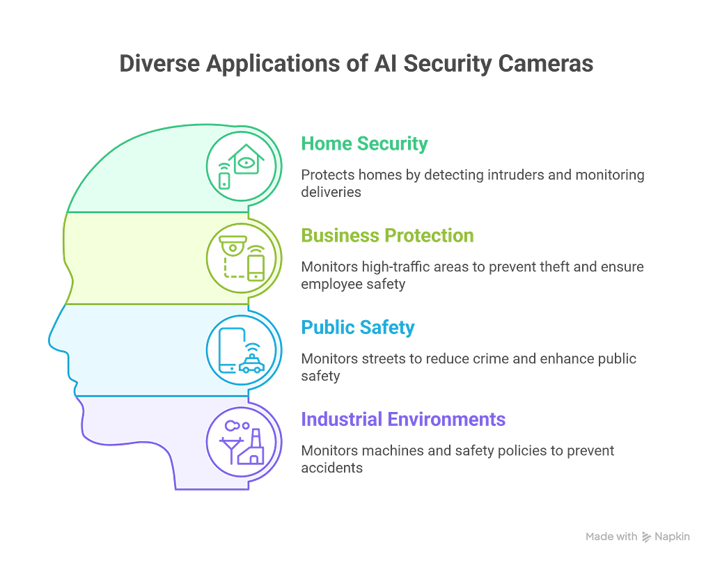 applications of ai security cameras